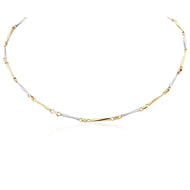 9CT White and Yellow Gold Necklace