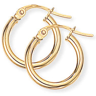 9CT Classic Hoop Earrings