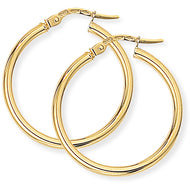 9CT Classic Hoop Earrings