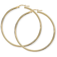 9ct Thin Hoop Earrings