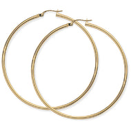 9ct Thin Hoop Earrings