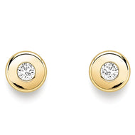 9ct Cubic Zirconia Stud Earrings