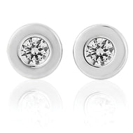 9ct Cubic Zirconia Stud Earrings