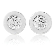 9ct Cubic Zirconia Stud Earrings