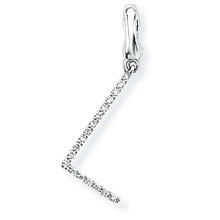 Load image into Gallery viewer, 9ct White Gold Diamond Initial Pendant (A-Z Available)
