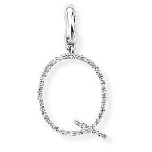Load image into Gallery viewer, 9ct White Gold Diamond Initial Pendant (A-Z Available)
