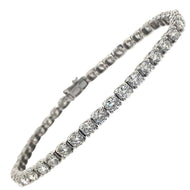 9.00 Carat Diamond Line Bracelet 18 Carat White Gold