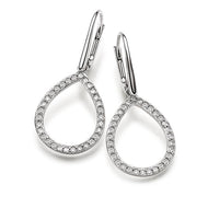 Silver Viventy CZ Drop Earrings