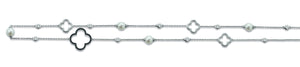 Viventy Silver CZ and Pearl Pendant