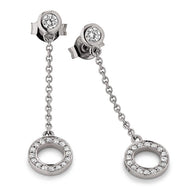 Silver Viventy CZ Drop Earrings