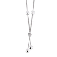 Viventy Silver CZ Chain Pendant