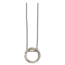 Load image into Gallery viewer, 18 Carat White Gold Circular Diamond Pendant and Chain
