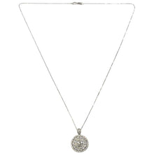 Load image into Gallery viewer, 18 Carat White Gold Diamond Target Cluster Pendant
