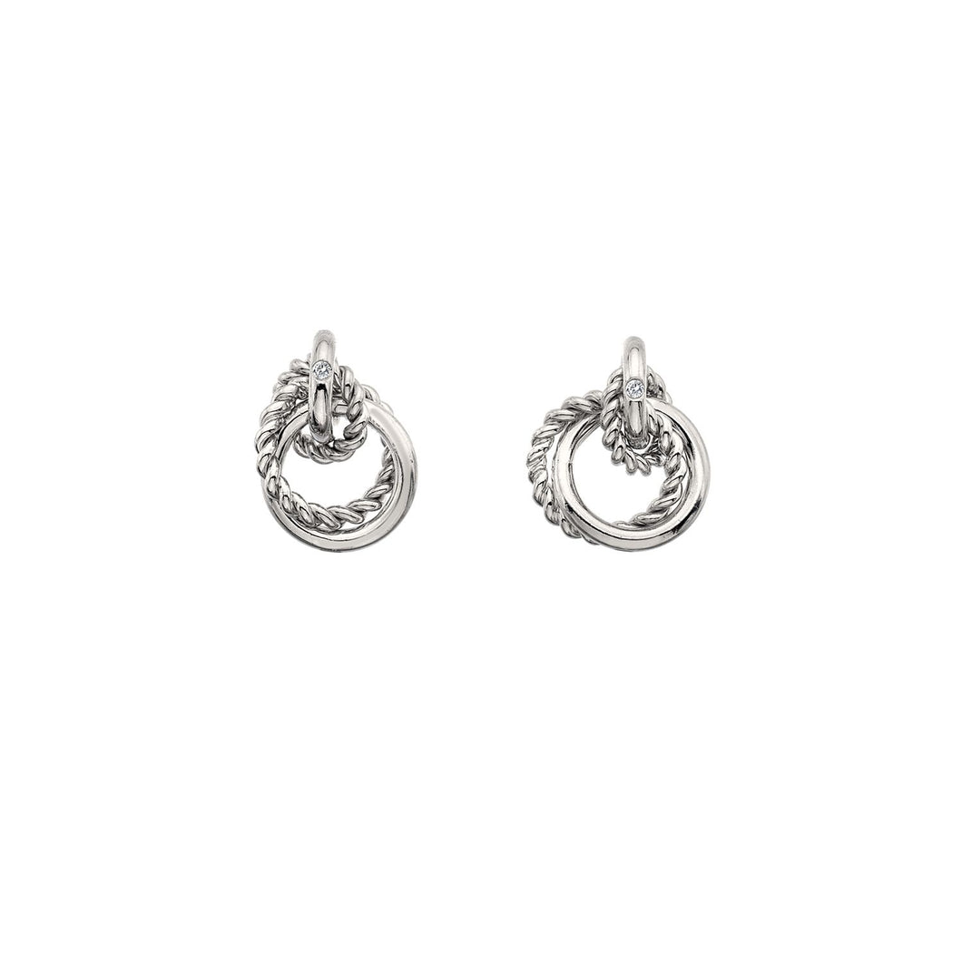 Silver Hot Diamonds Earrings