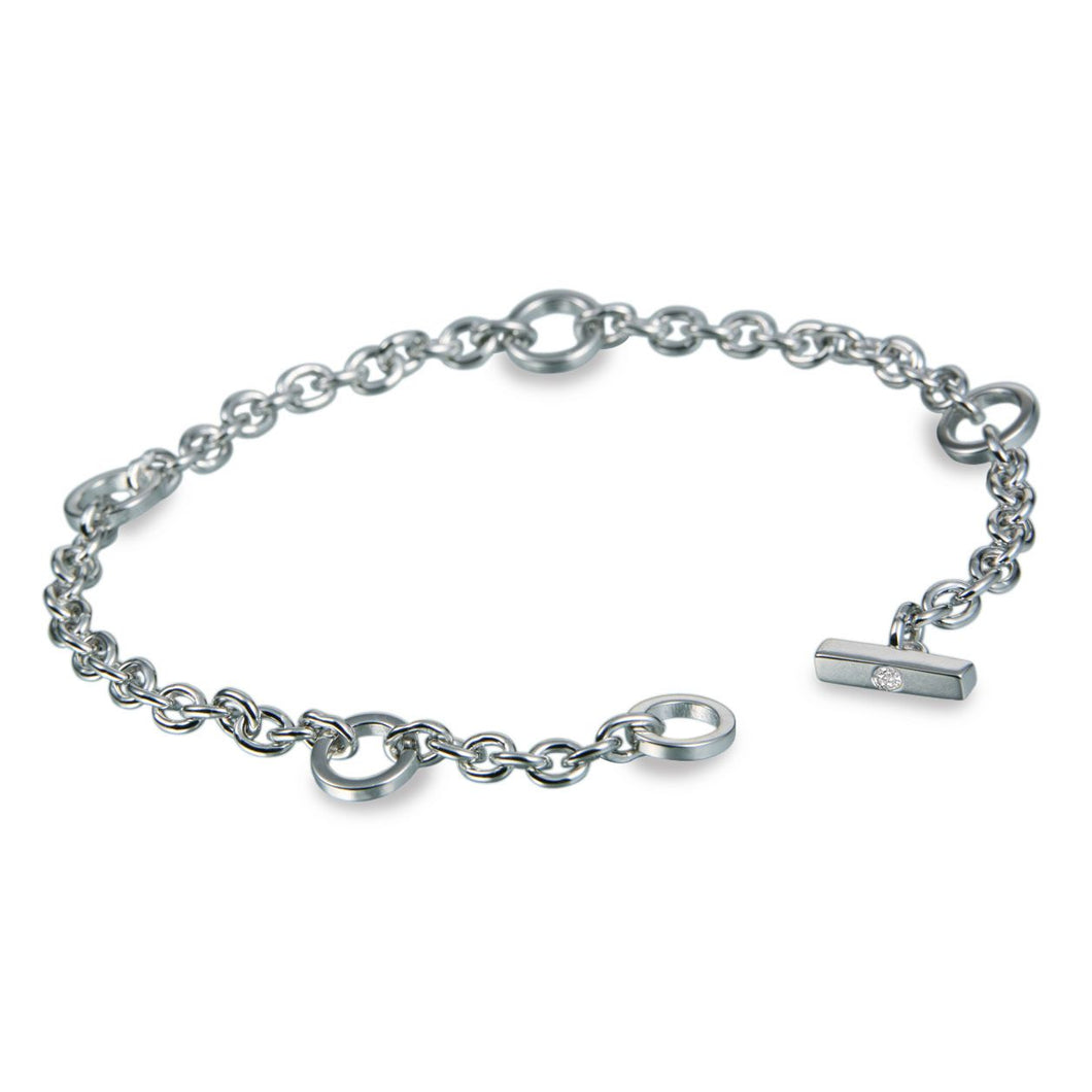 Silver Hot Diamonds Charm Bracelet