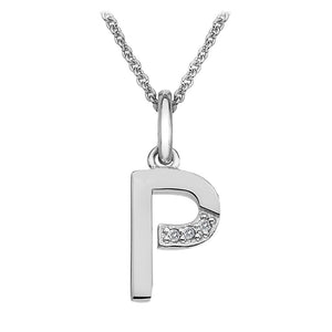 Sterling Silver Initial Pendant (A-Z Available)