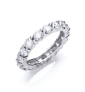 18ct White Gold Diamond 3.00ct Full Diamond Eternity Ring
