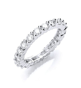Platinum Diamond 2.00ct Full Eternity Ring