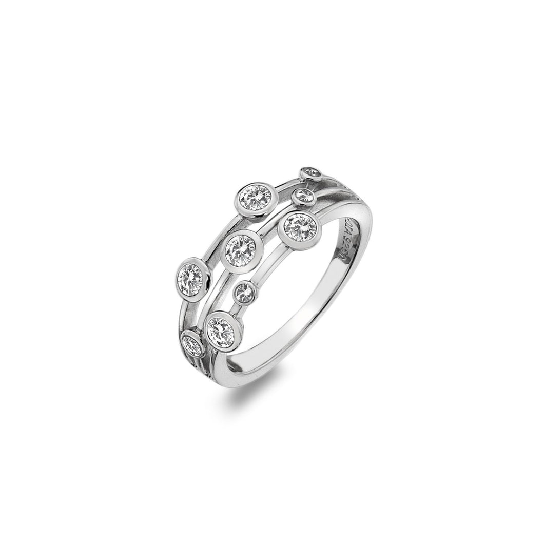 Silver Hot Diamonds Ring