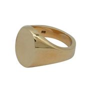 Oval Head 9ct Yellow Gold Signet Ring