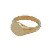 Oval Head Heavy Weight 9ct Yellow Gold Signet Ring