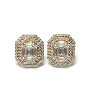18ct white and rose gold Diamond Earrings