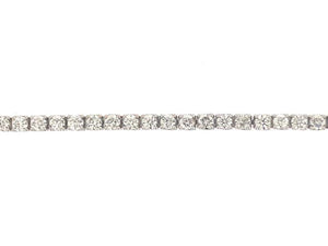 9.00 Carat Diamond Line Bracelet 18 Carat White Gold