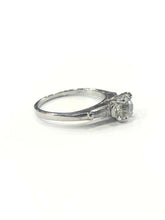 Load image into Gallery viewer, Single Stone Diamond Engagement Ring 1.01 Carat Certified Diamond Platinum
