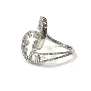 1960s Style Fancy Diamond Cocktail Ring