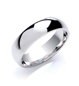 Court Shape Wedding Ring