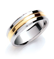 Yellow and White Gold Wedding Ring