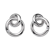 Silver Hot Diamonds Earrings