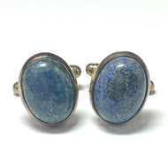 Silver and Lapis Lazuli Hinged Cufflinks