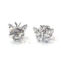 Load image into Gallery viewer, 18 Carat White Gold Diamond Butterfly Stud Earrings
