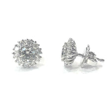 Load image into Gallery viewer, 18 Carat White Gold Diamond Cluster Stud Earrings
