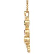 Load image into Gallery viewer, 18ct Yellow Gold Diamond &amp; Fancy Sapphire Pendant
